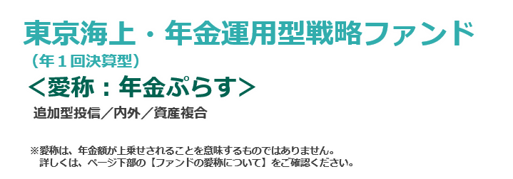 東京海上・年金運用型戦略ファンド（愛称：年金ぷらす）